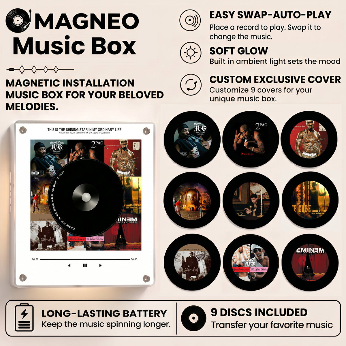 Magneo–Custom Record Music Box